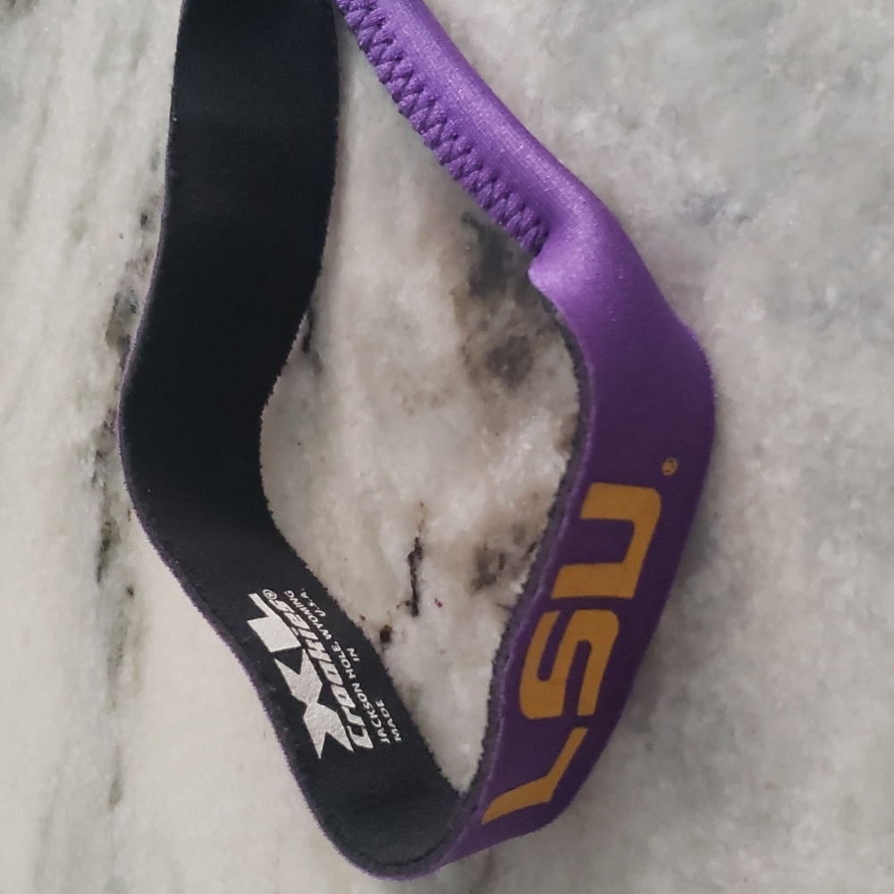 LSU Croakies Purple Eyewear Retainer holder prevents loss smooth comfortable